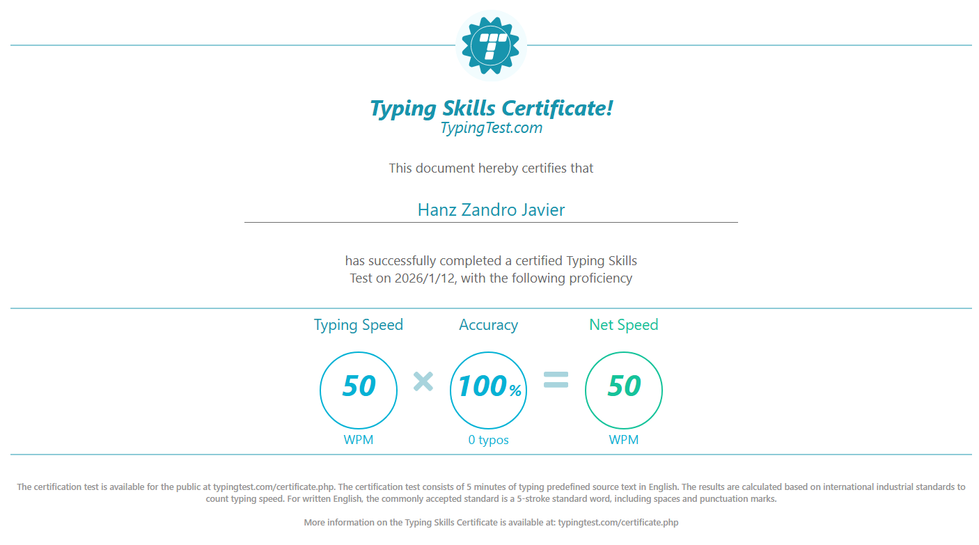 TYPING TEST