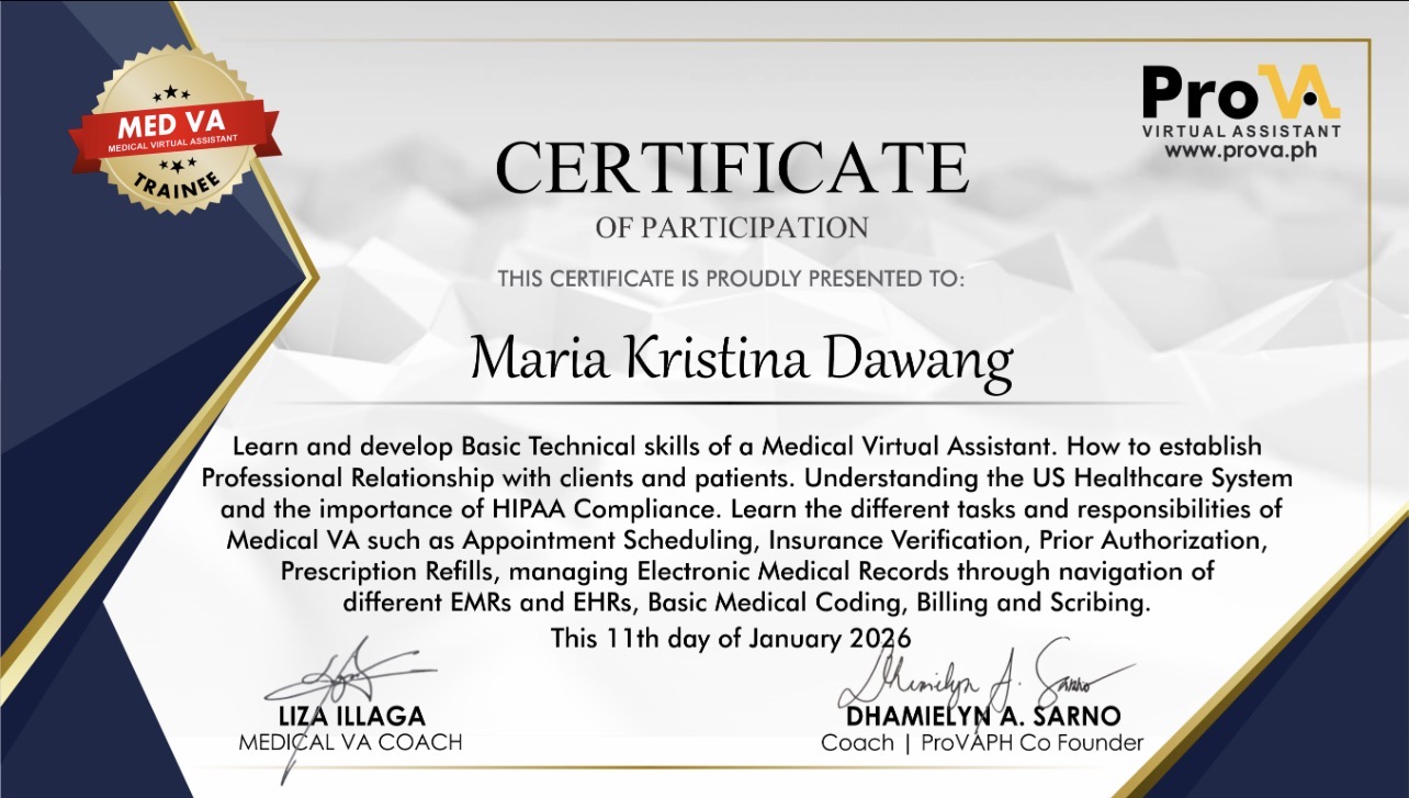 Medical VA in depth Training