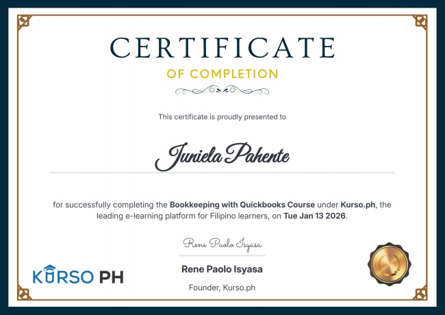 Kurso.ph_Bookkeeping with Quickbooks