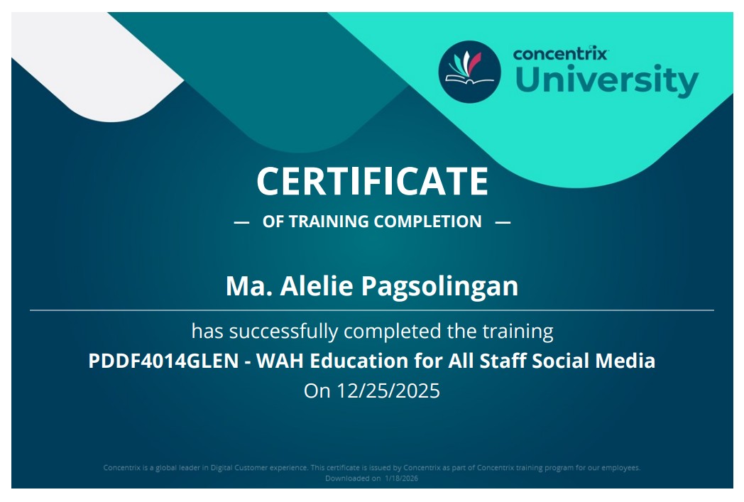 Work From Home Education for all STAFF Social Media