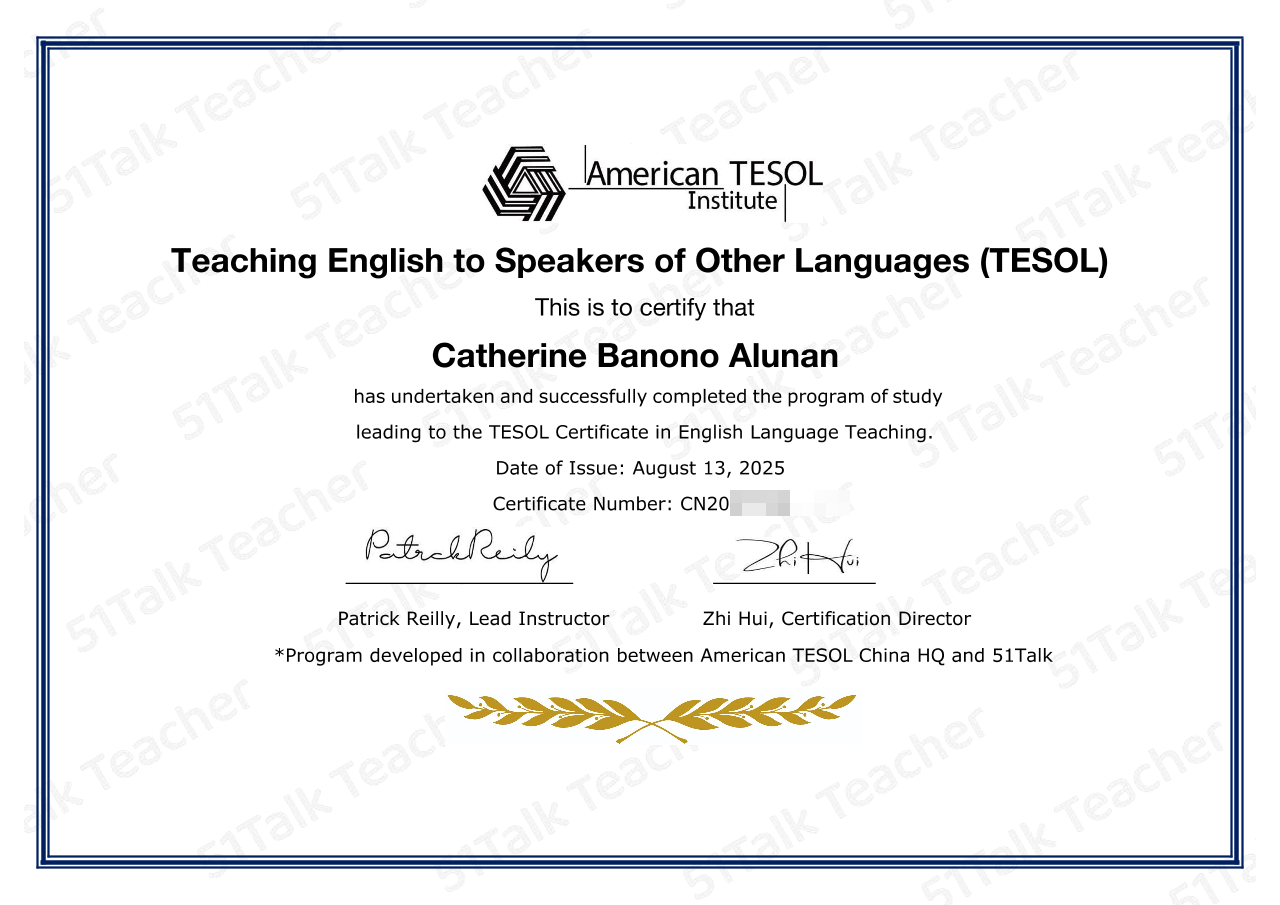Teaching English to Speakers of Other Languages (TESOL)