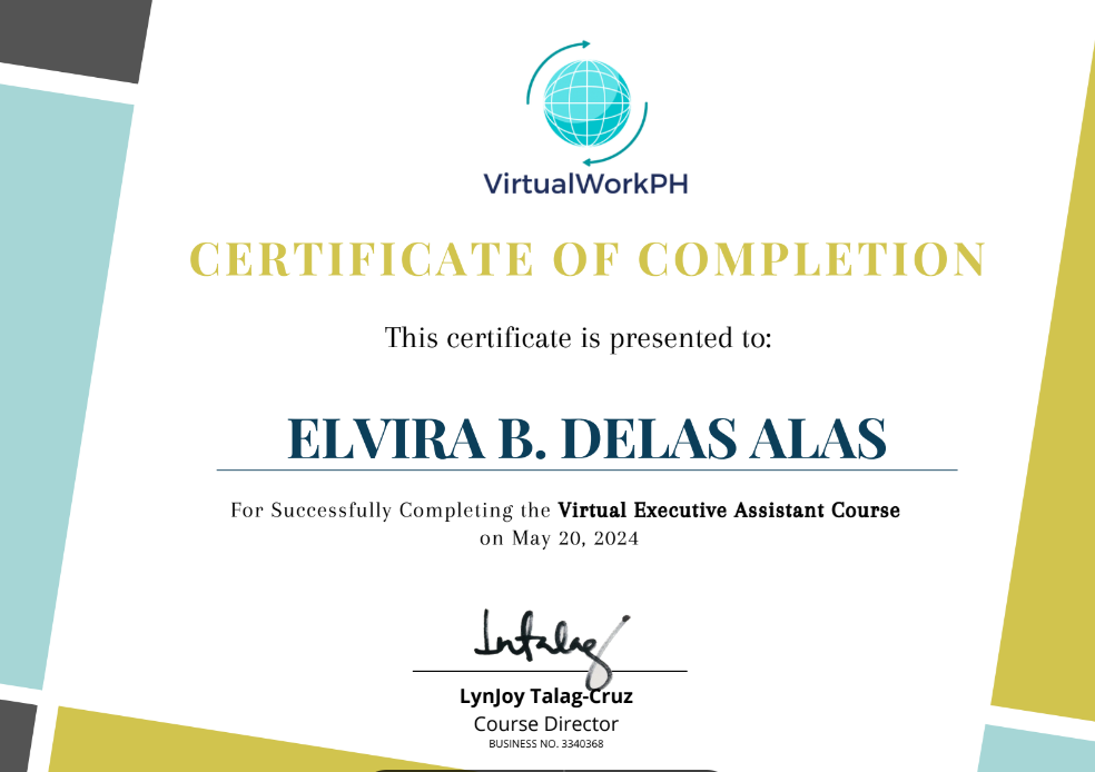 Virtual Executive Assistant Course