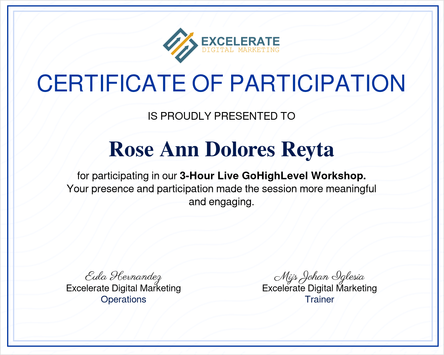 GoHighLevel Certificate