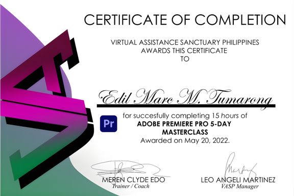Premiere Pro Master Class
