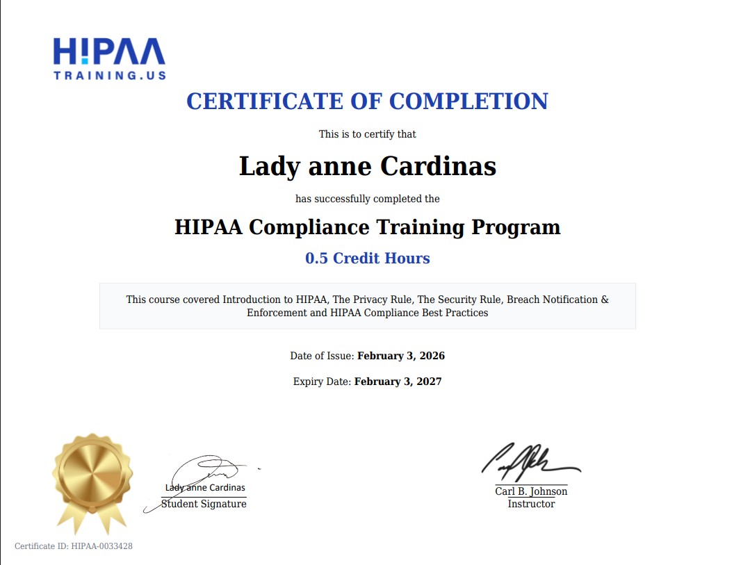 HIPAA Compliance Training