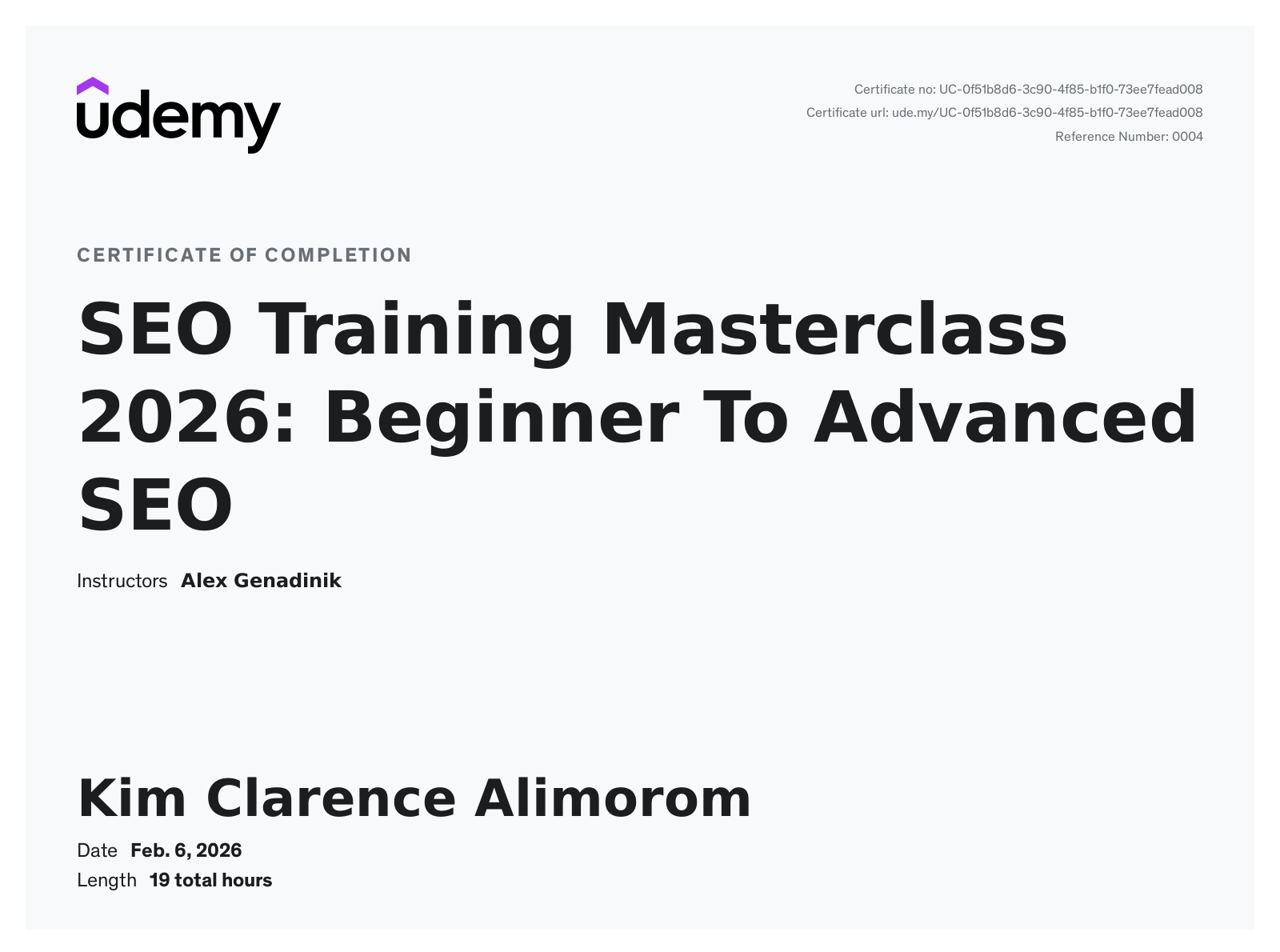 SEO Masterclass 2026