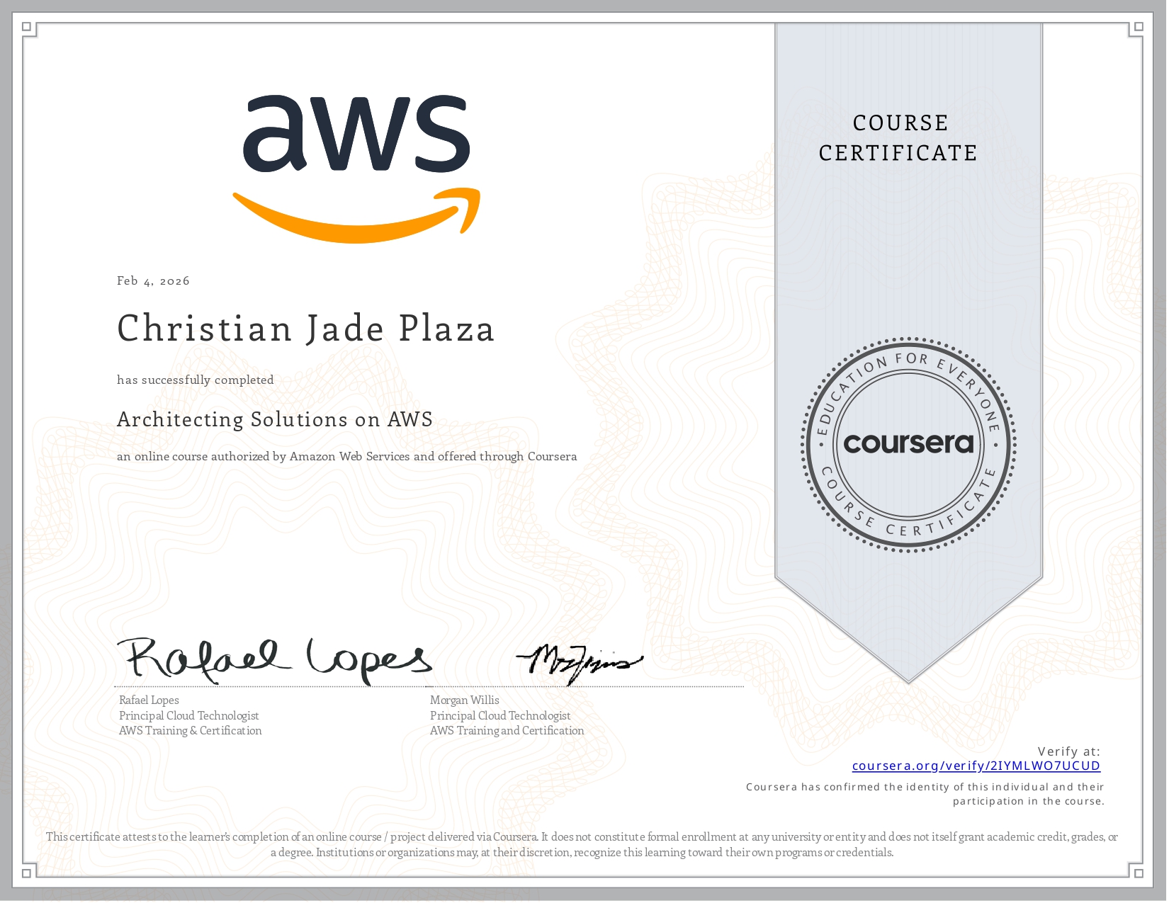 Architecting Solutions on AWS