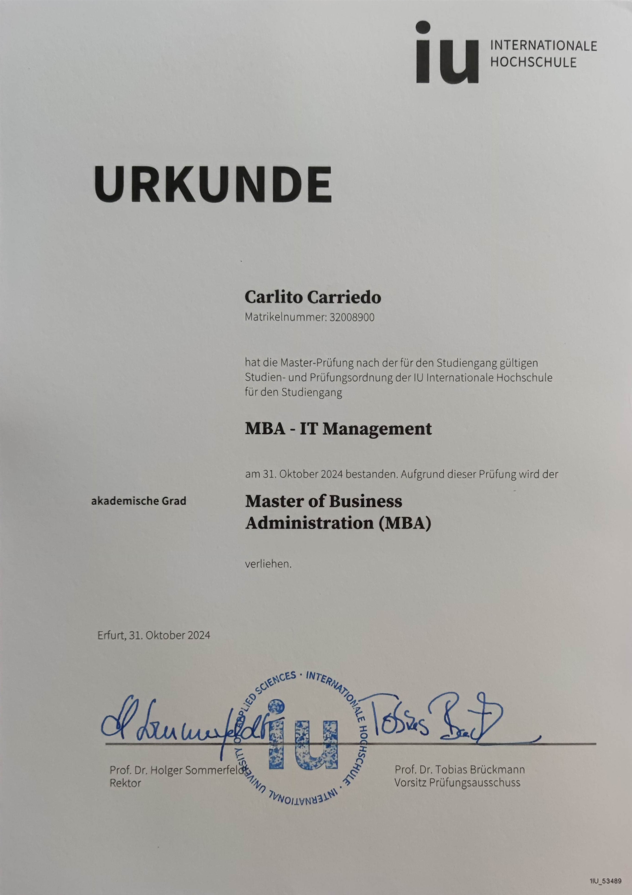 Master of Business Administration
