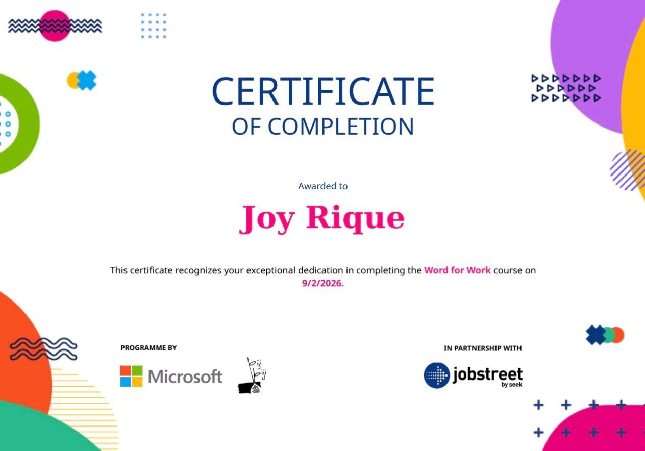 Microsoft Word for Work