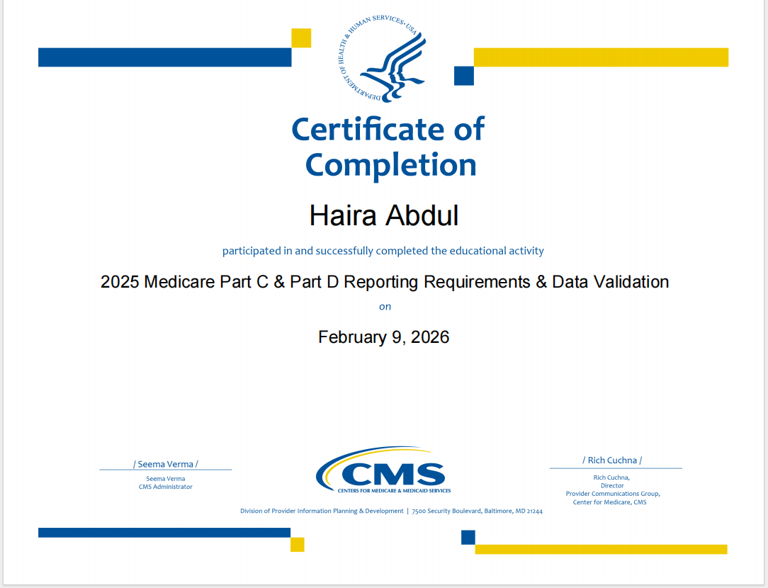 2025 Medicare Part C & B Reporting Requirements & Data Validation