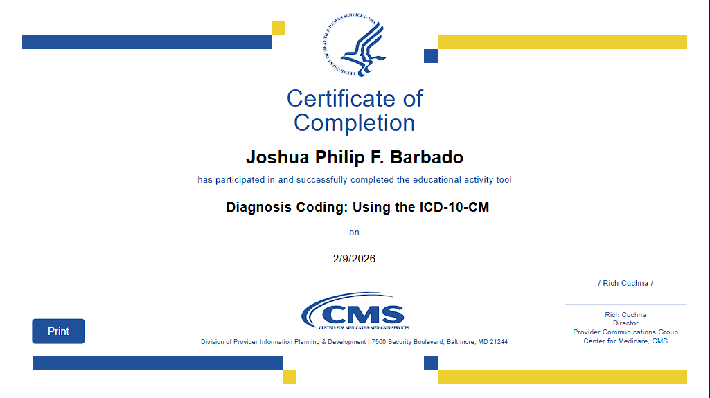 ICD-10 Diagnosis