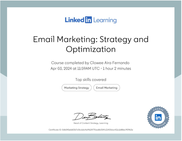 Email Marketing: Strategy and Optimization