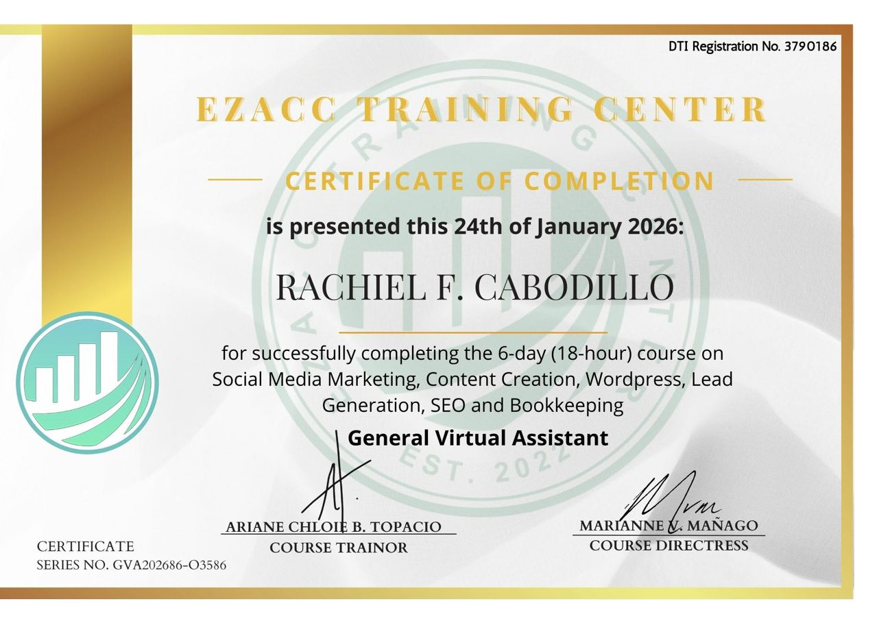 Virtual Assistant Training