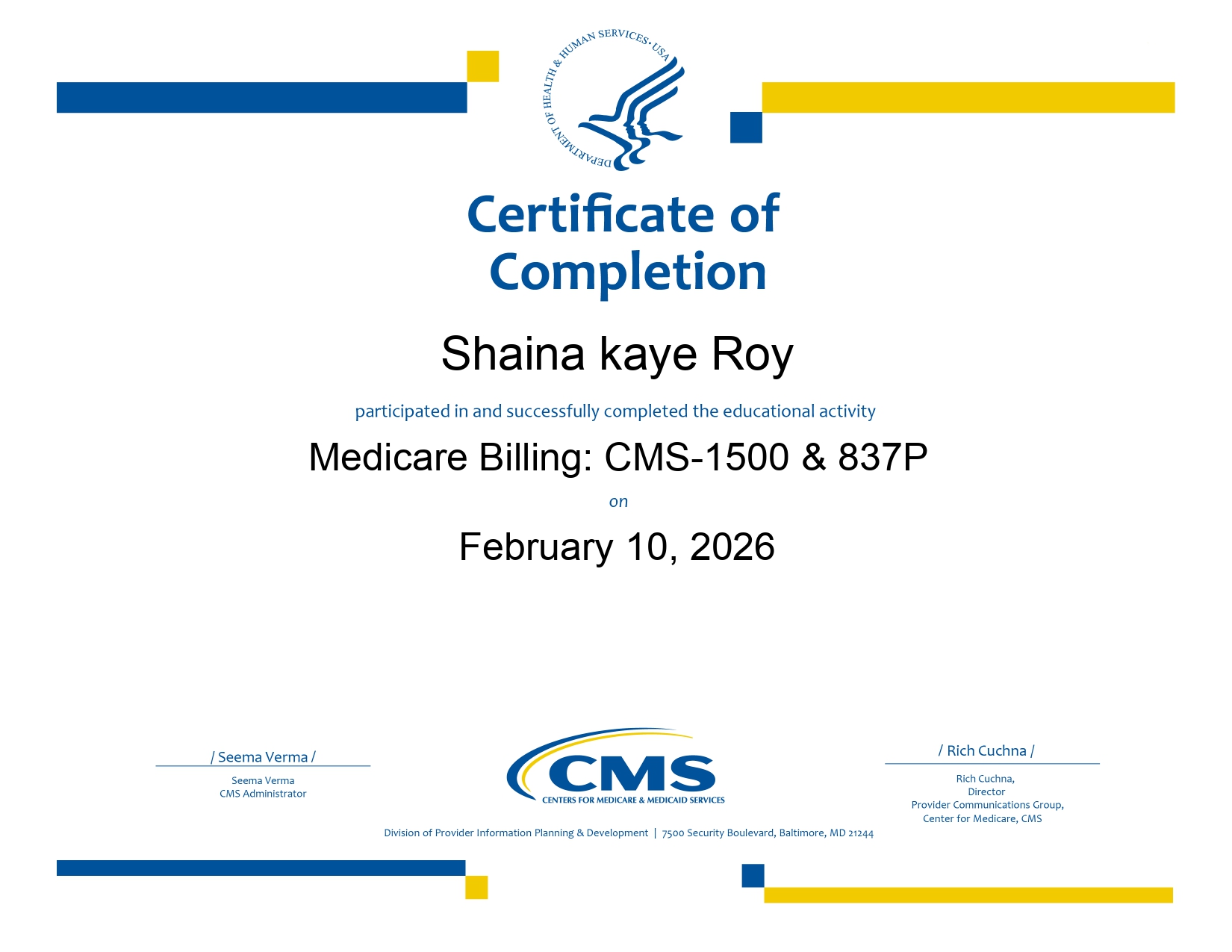 Medicare Billing CMS-1500 & 837P