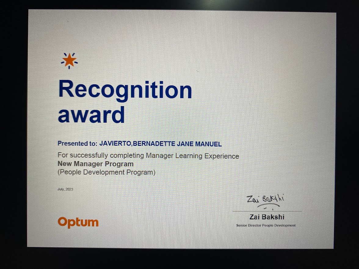 New Manager Program