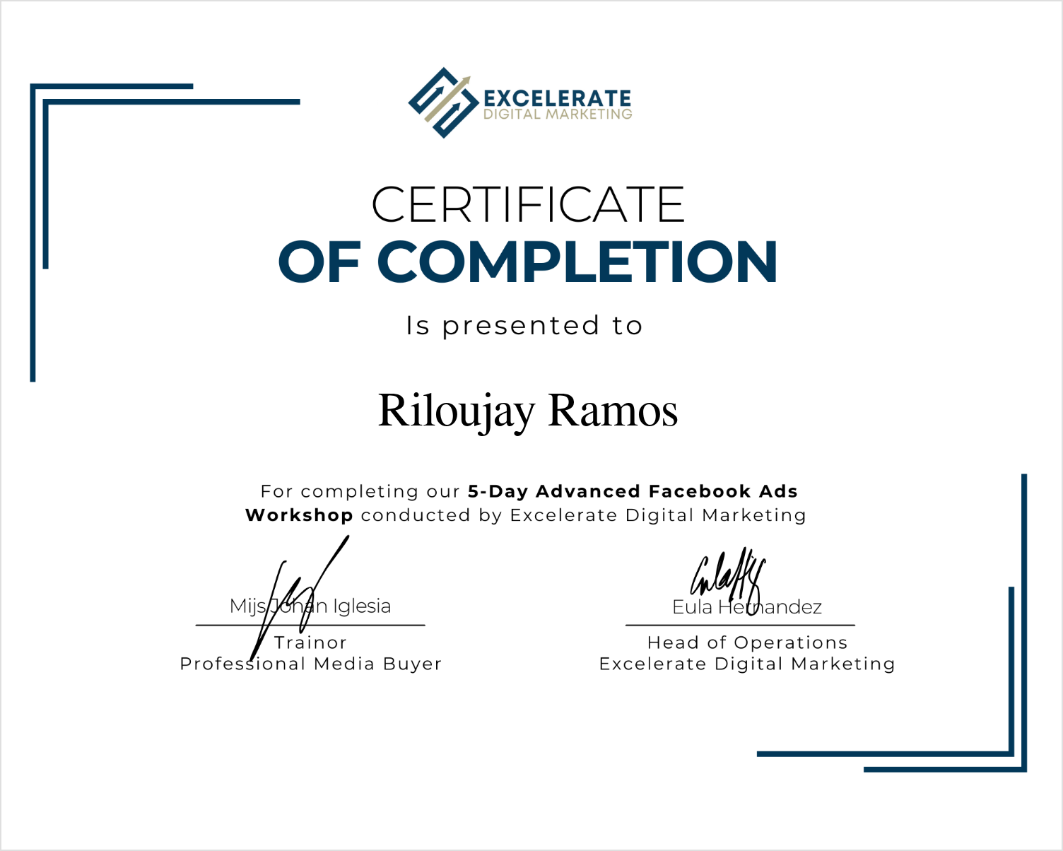 Advance FB Ads Workshop