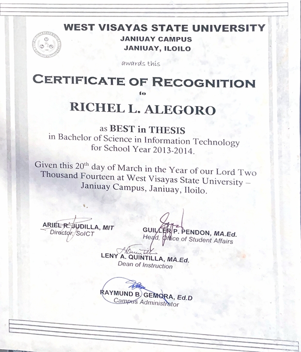 Best in Thesis
