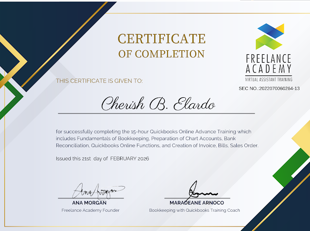 QuickBooks Online Accounting Certificate