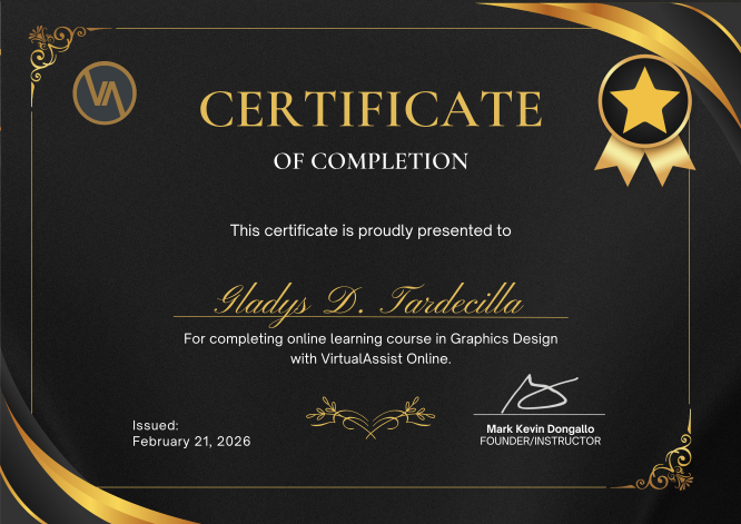 Completed Online Training Program