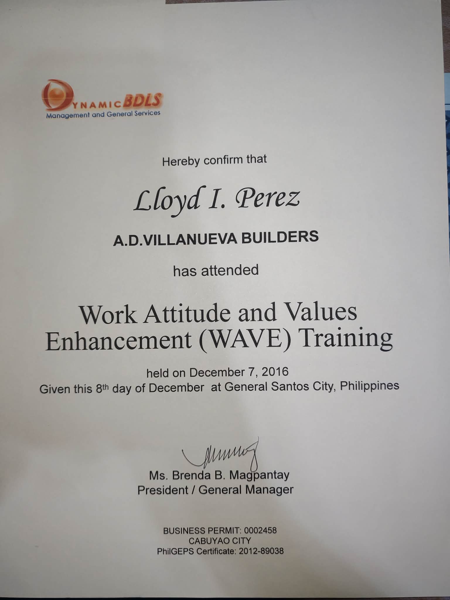 WAVE Training