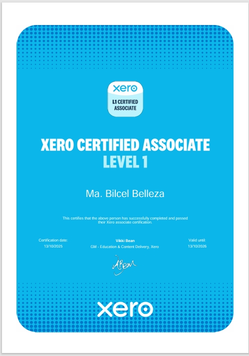 Xero Certified Associate