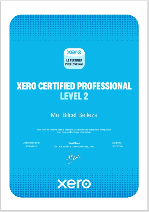 Xero Certified Professional