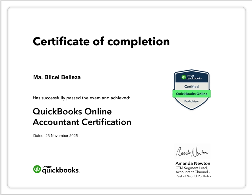 QuickBooks Online ProAdvisor