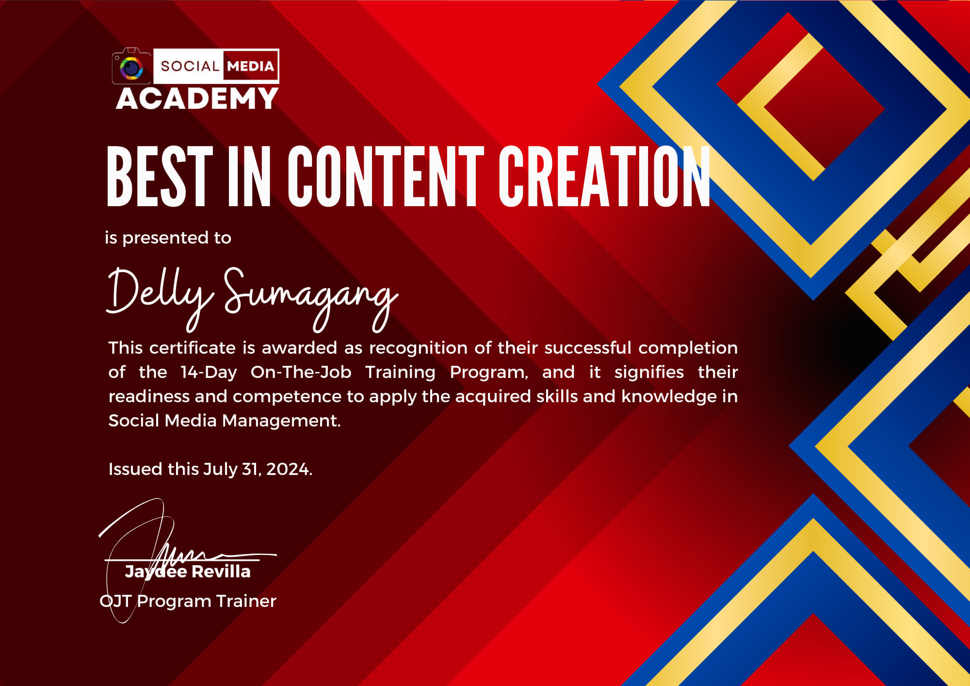 Best in Content creation