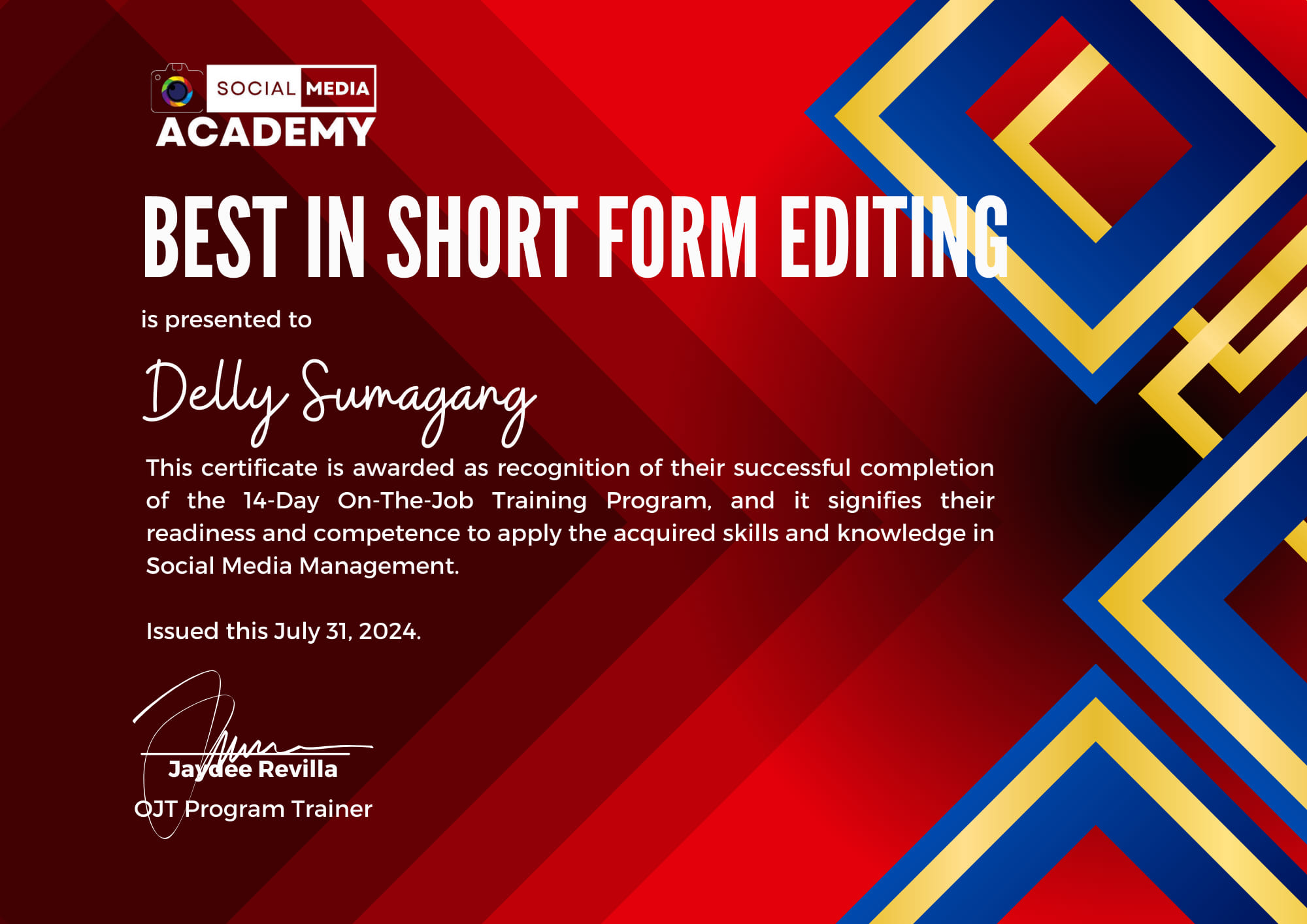 Best in Short Form Editing