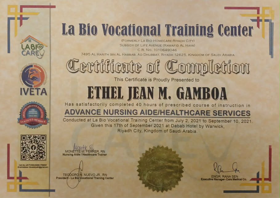 Advance Nursing Aide