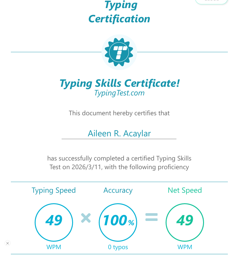 typing test