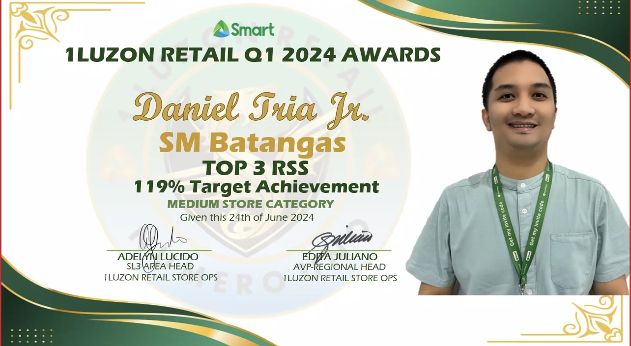 Top 3 Retail Store Specialist on SMART Communications, Inc..