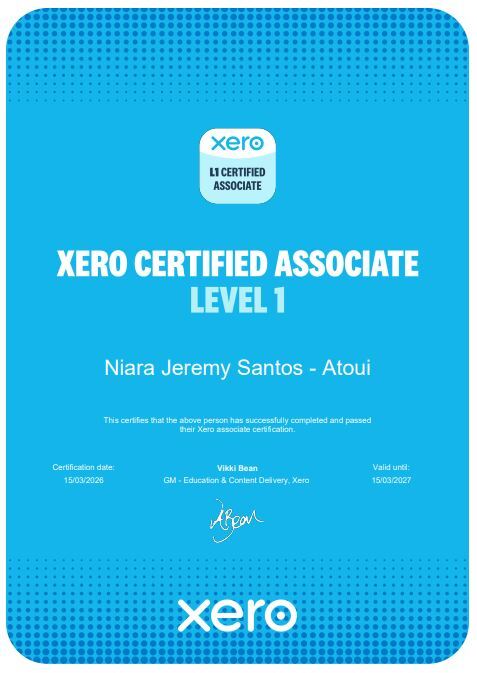 CERTIFIED XERO ASSOCIATE