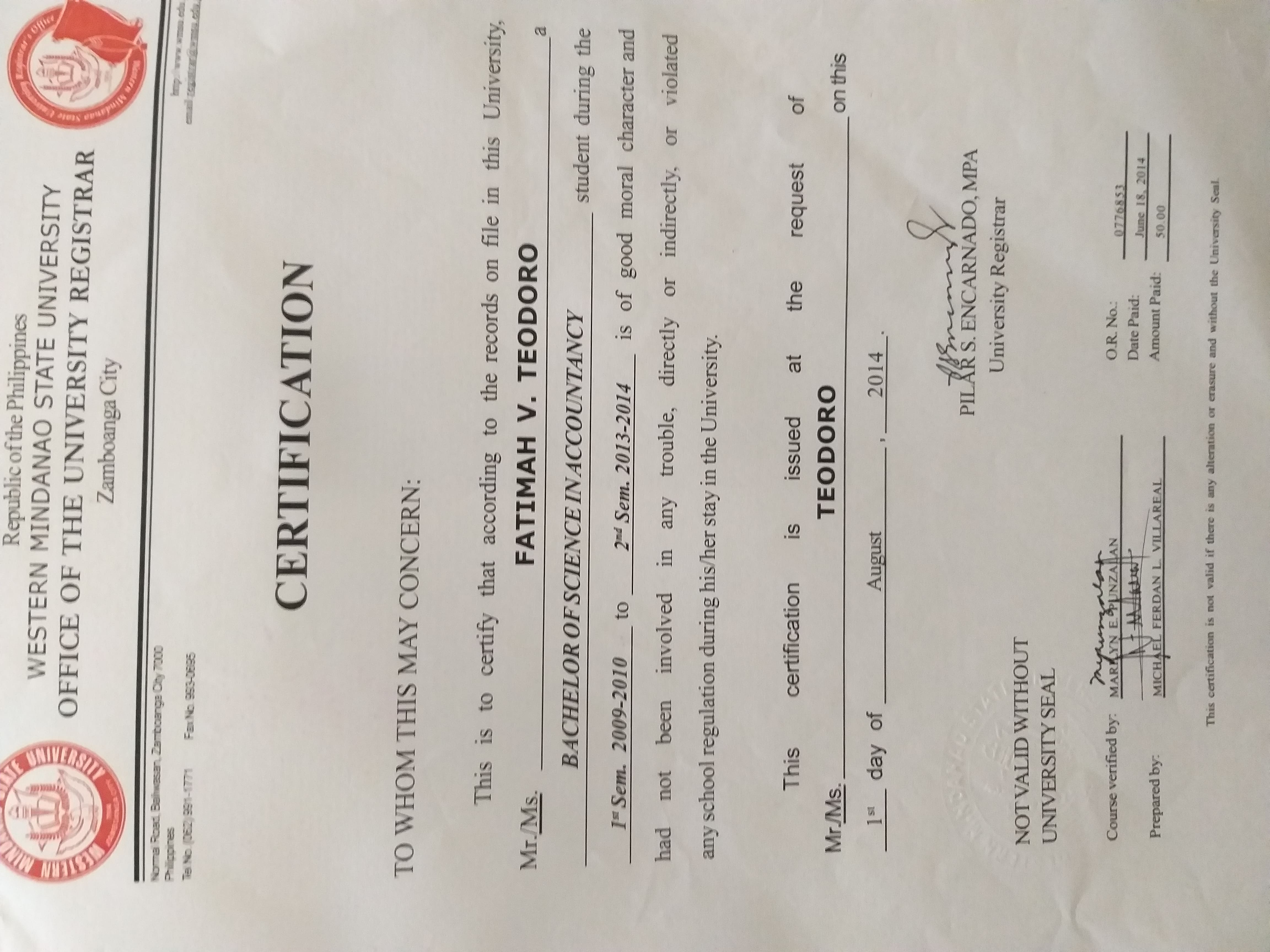 Bachelor of Science in Accountancy