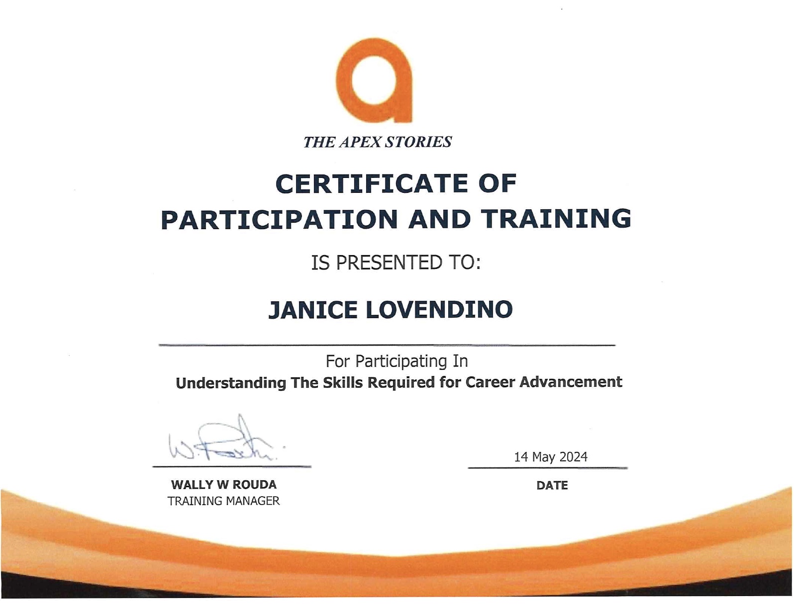 The Skills for Career Advancement Certificate 2024