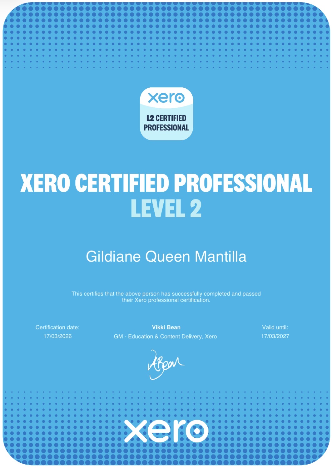 Xero Certified Professional
