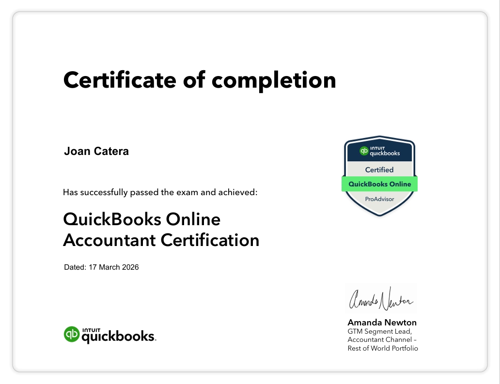 QuickBooks Online   Accountant Certification