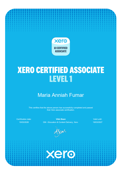 Xero Certified Associate