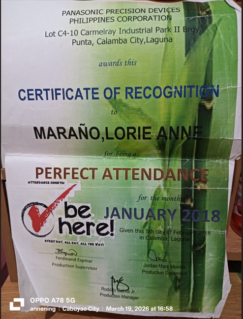 Perfect Attendance