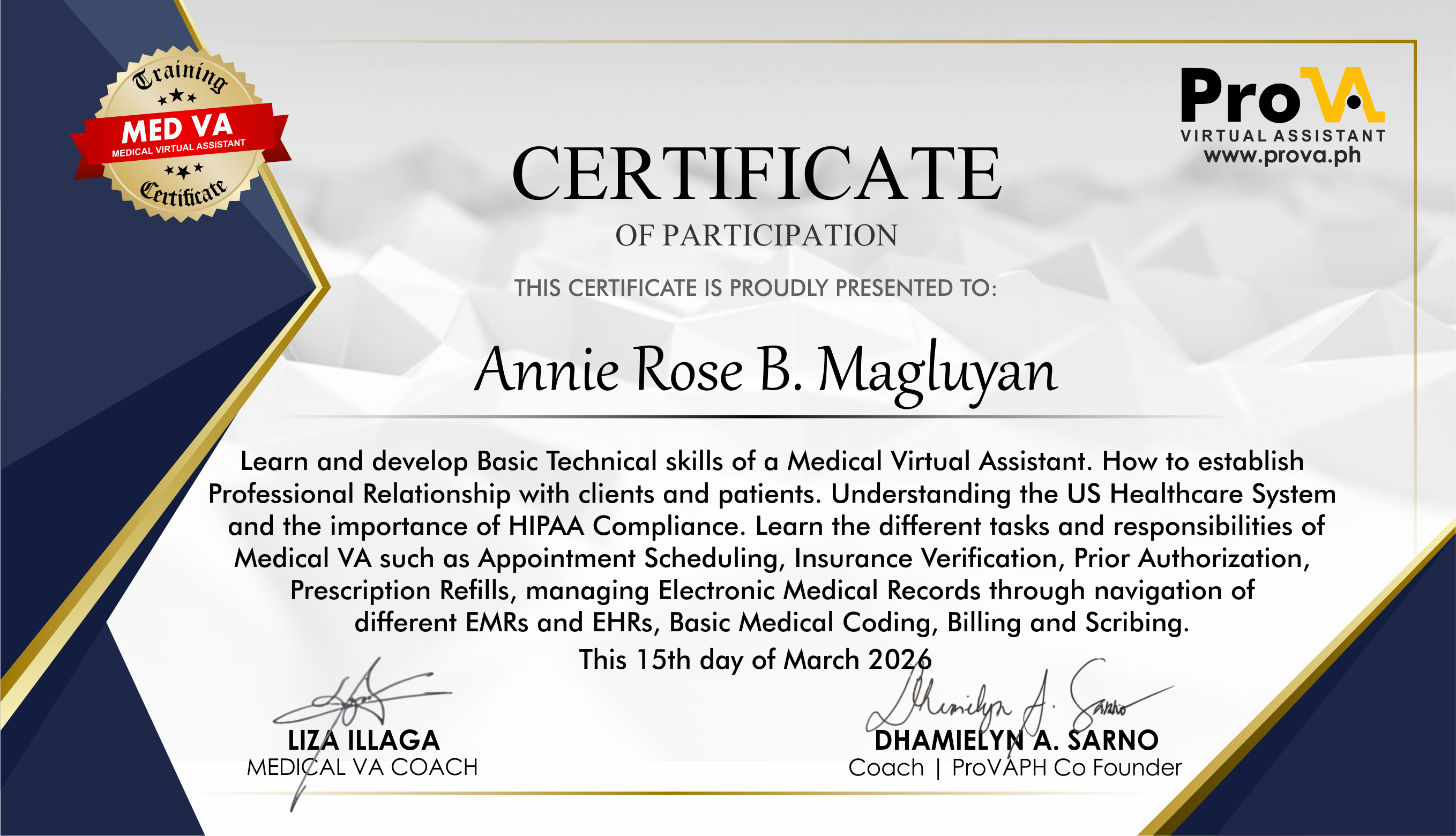 Certificate 7