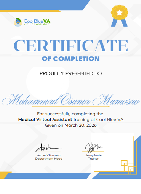 Certificate Medical Insurance