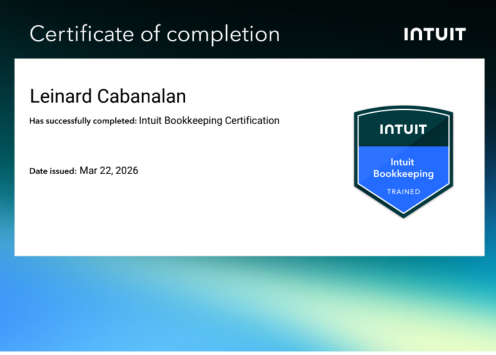 Intuit Bookkeping Certification
