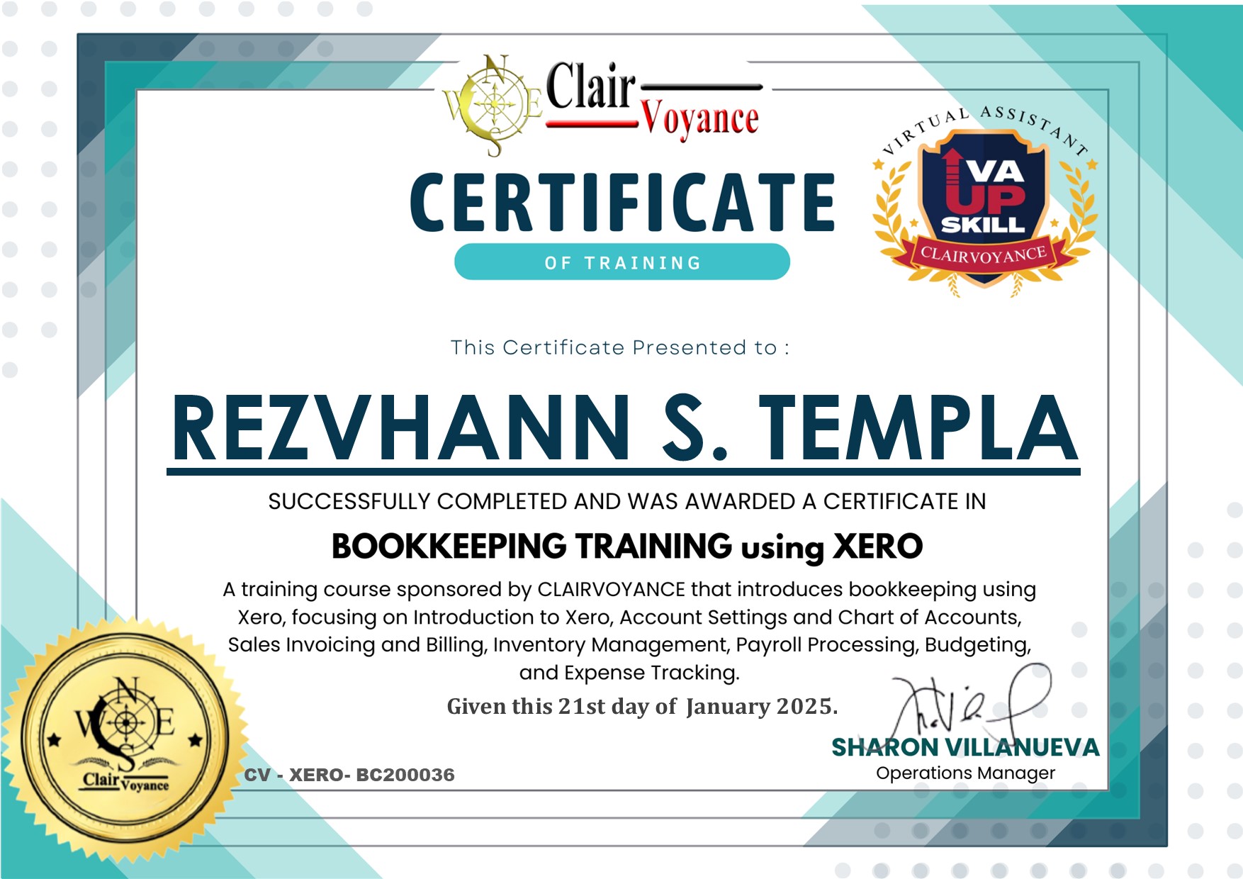 BOOKEEPING W/ XERO