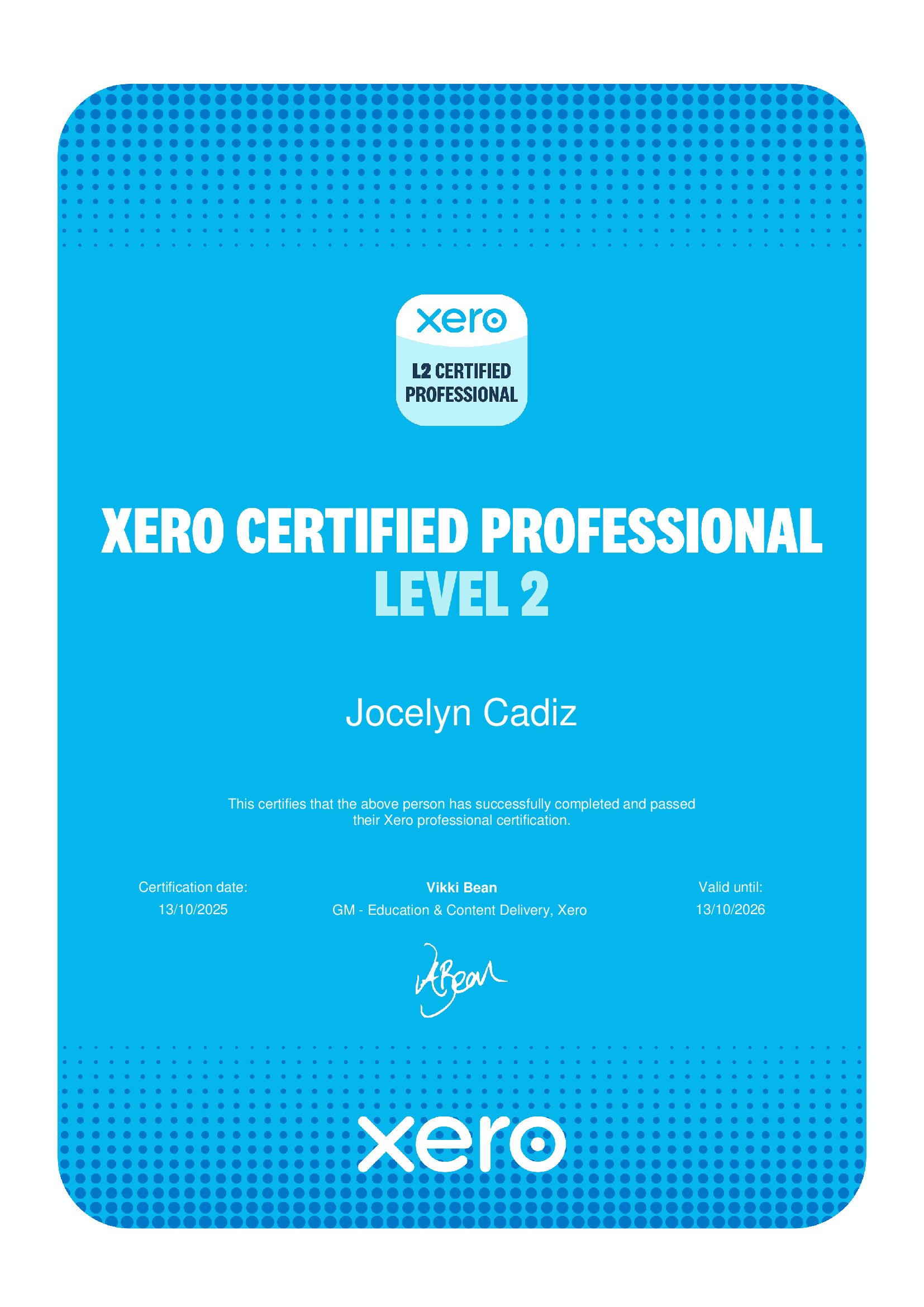 XCL2 Certified Professional_Certificate