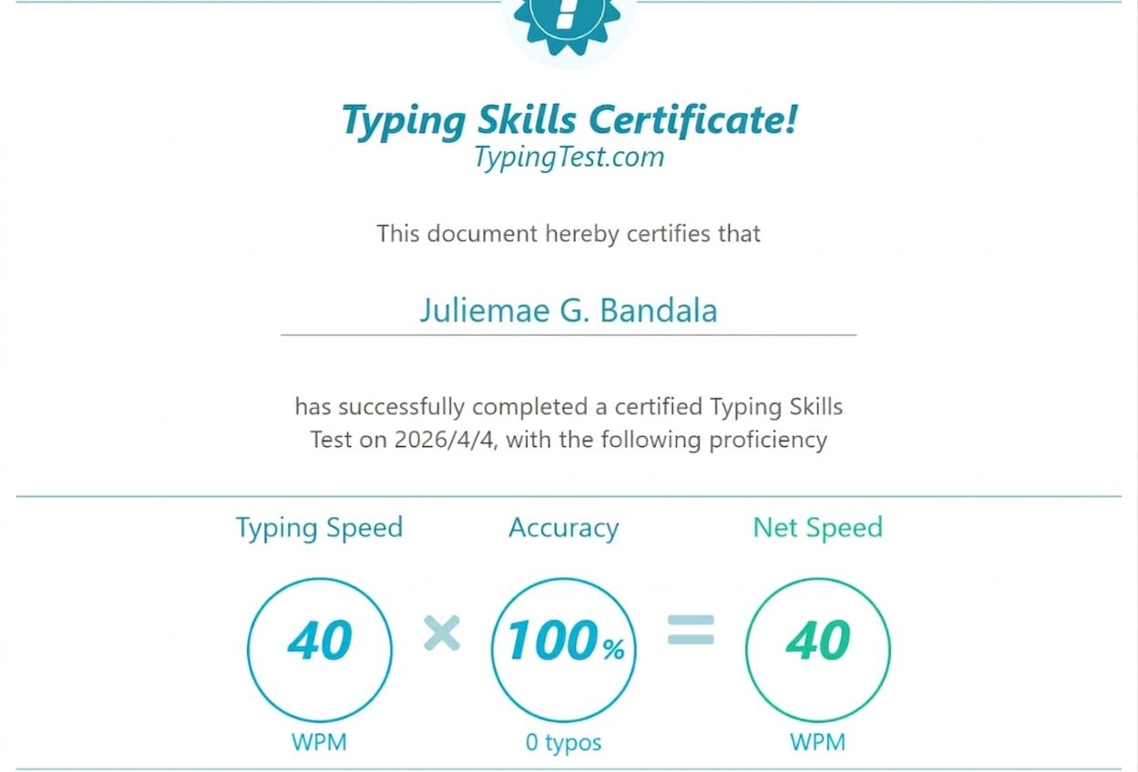 Typing test