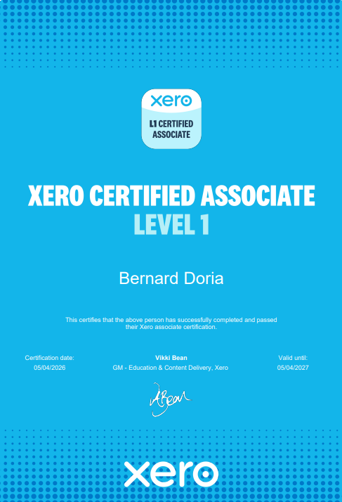 L1 Xero Certified Associate