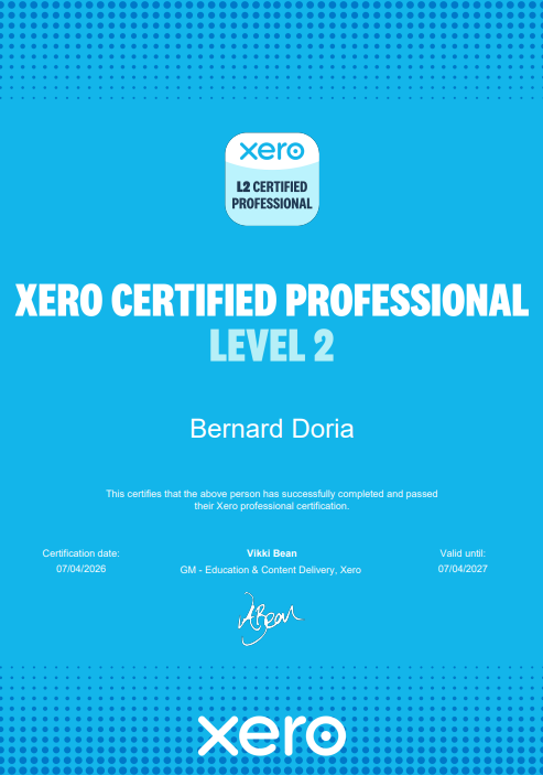L2 Xero Certified Professional