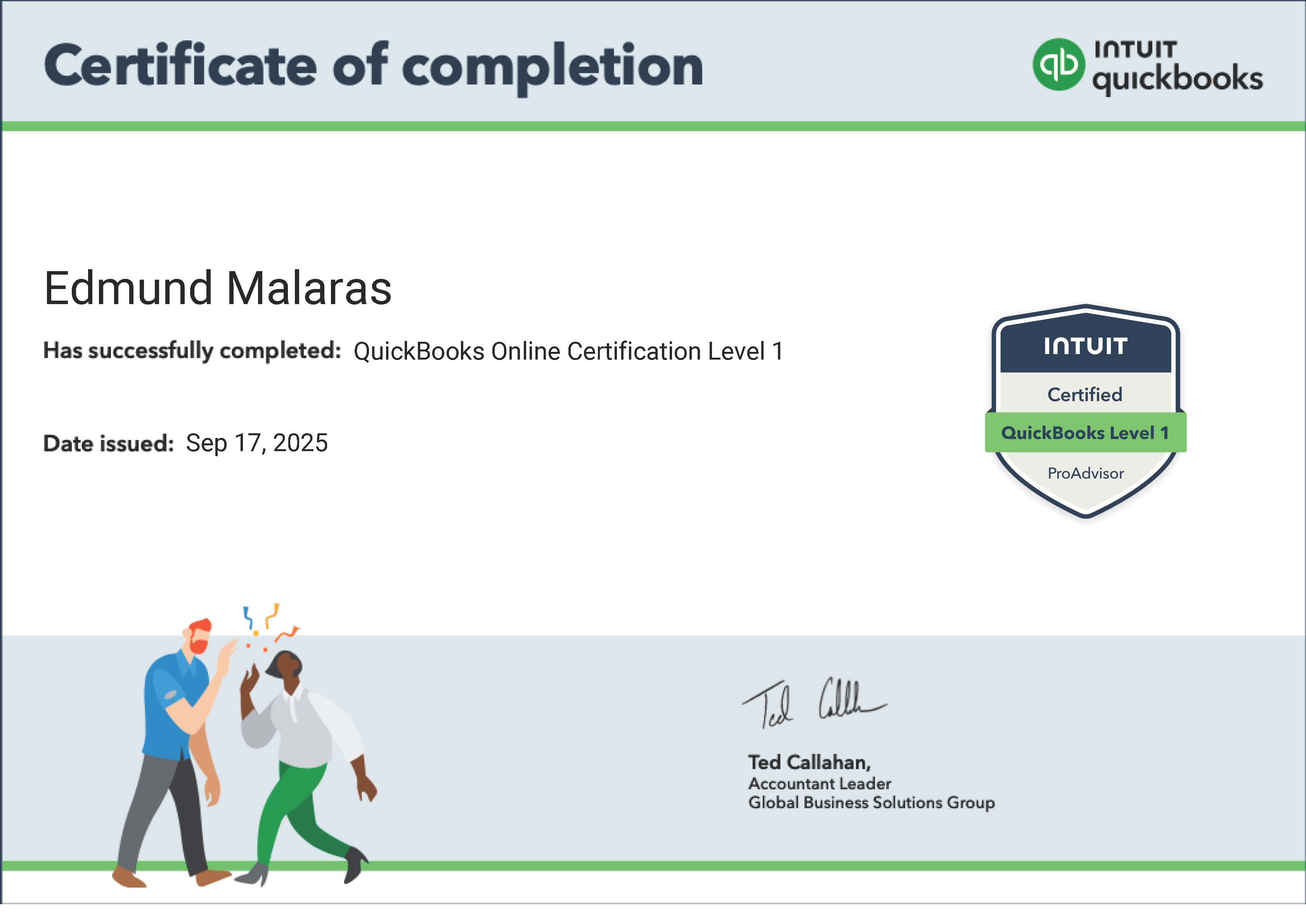 Quickbooks Certified