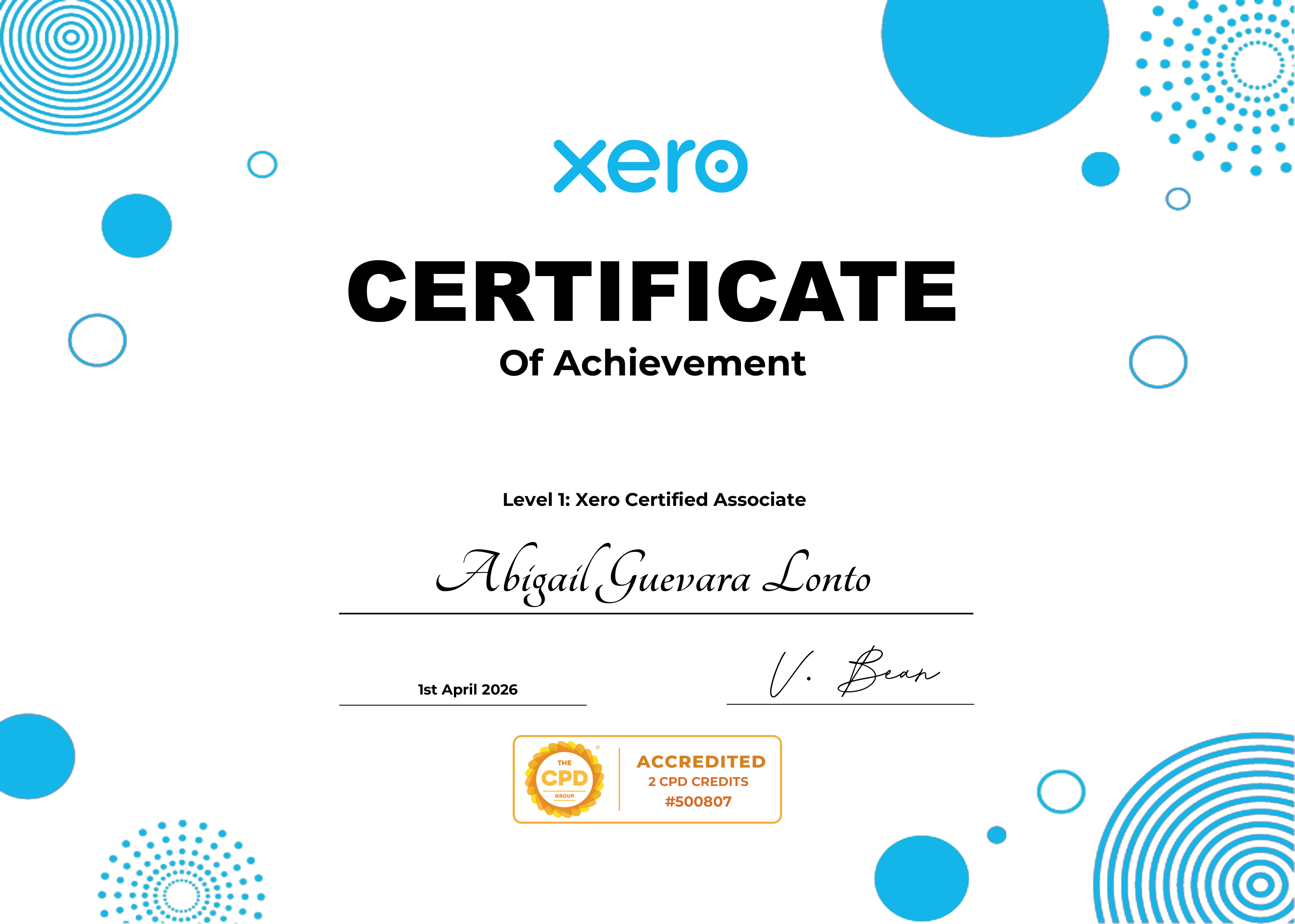 Xero Certification
