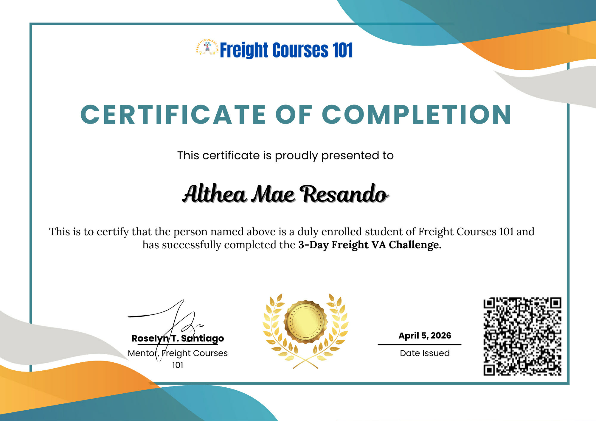 Freight Courses 101